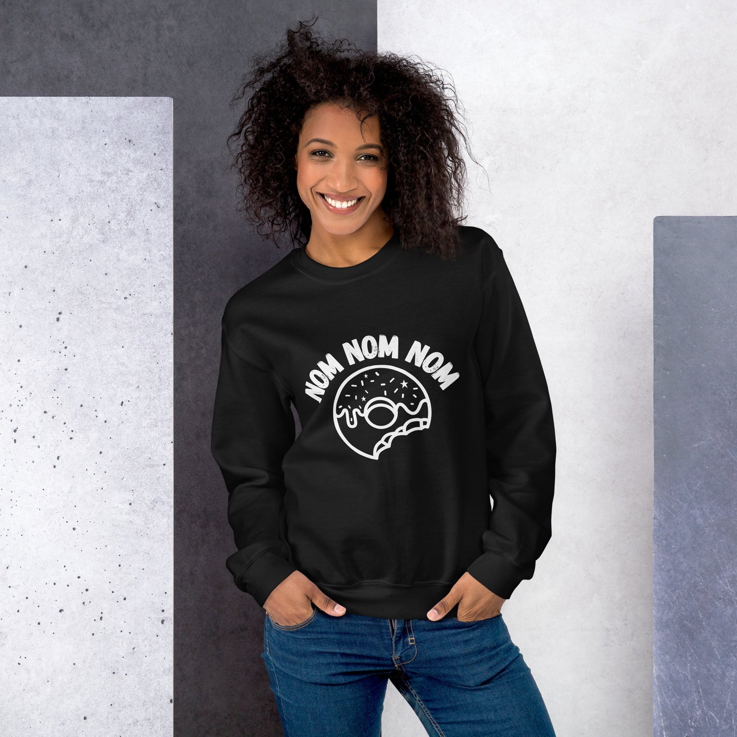 Nom nom nom Crew Neck Sweater - Huff n Puff DesignsSweater