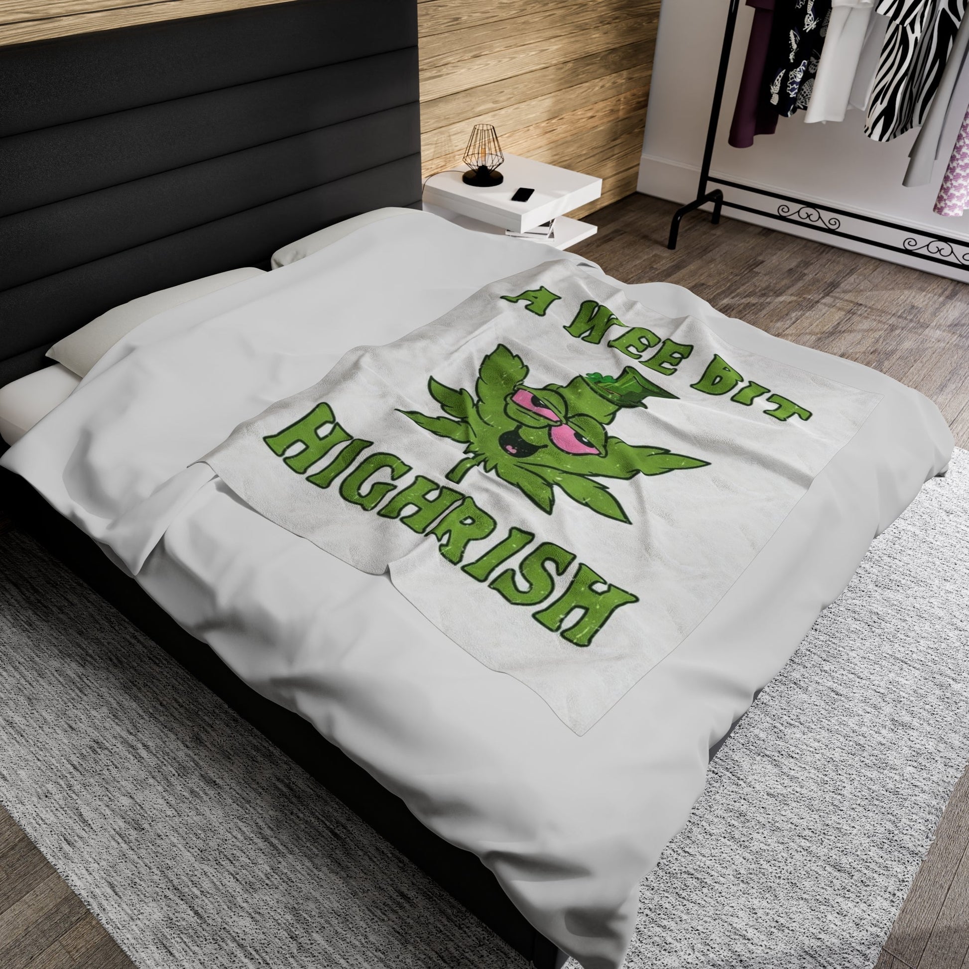 A Wee Bit Highrish Throw Blanket - Huff n Puff DesignsAll Over Prints