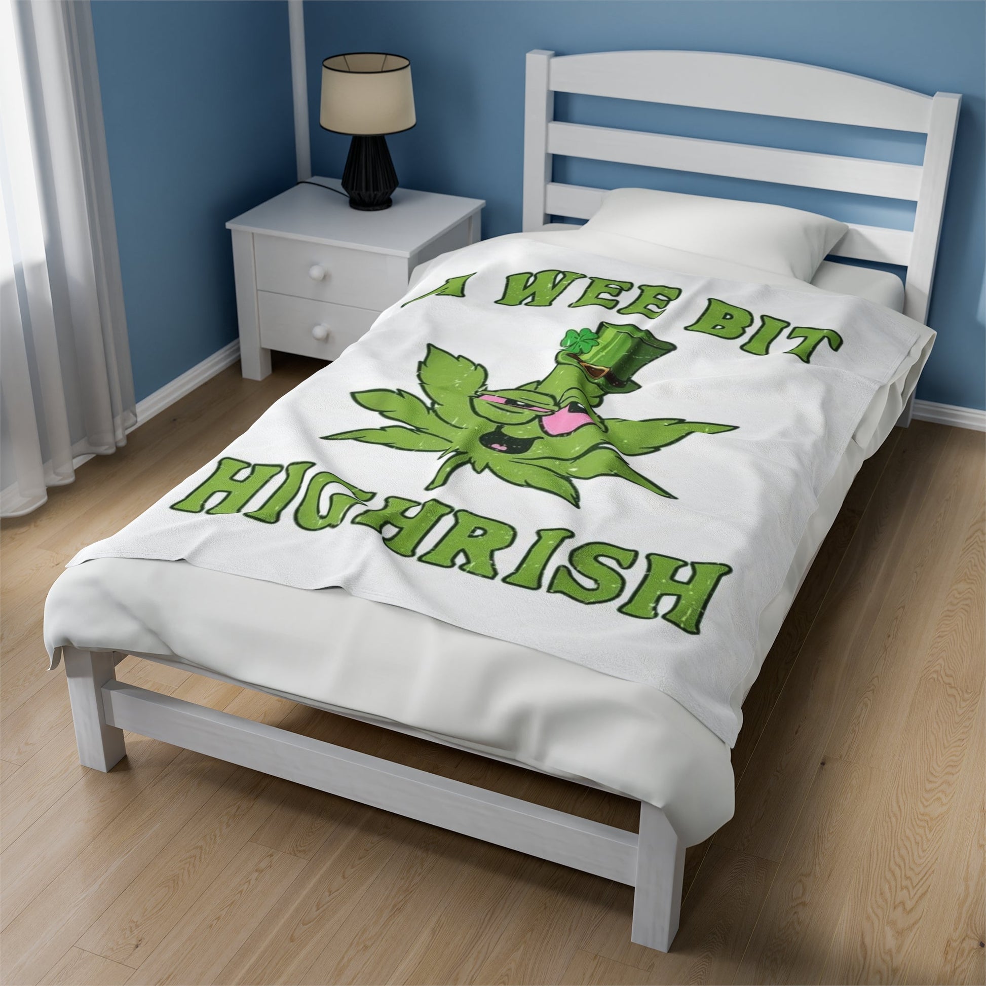 A Wee Bit Highrish Throw Blanket - Huff n Puff DesignsAll Over Prints
