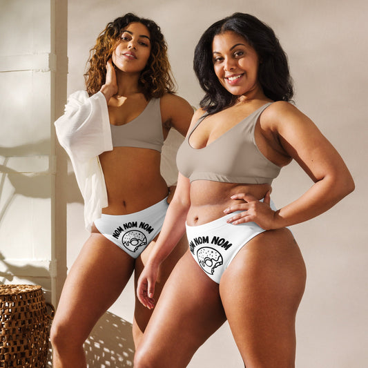Nom Nom Nom high - waisted bikini bottom - Huff n Puff Designs