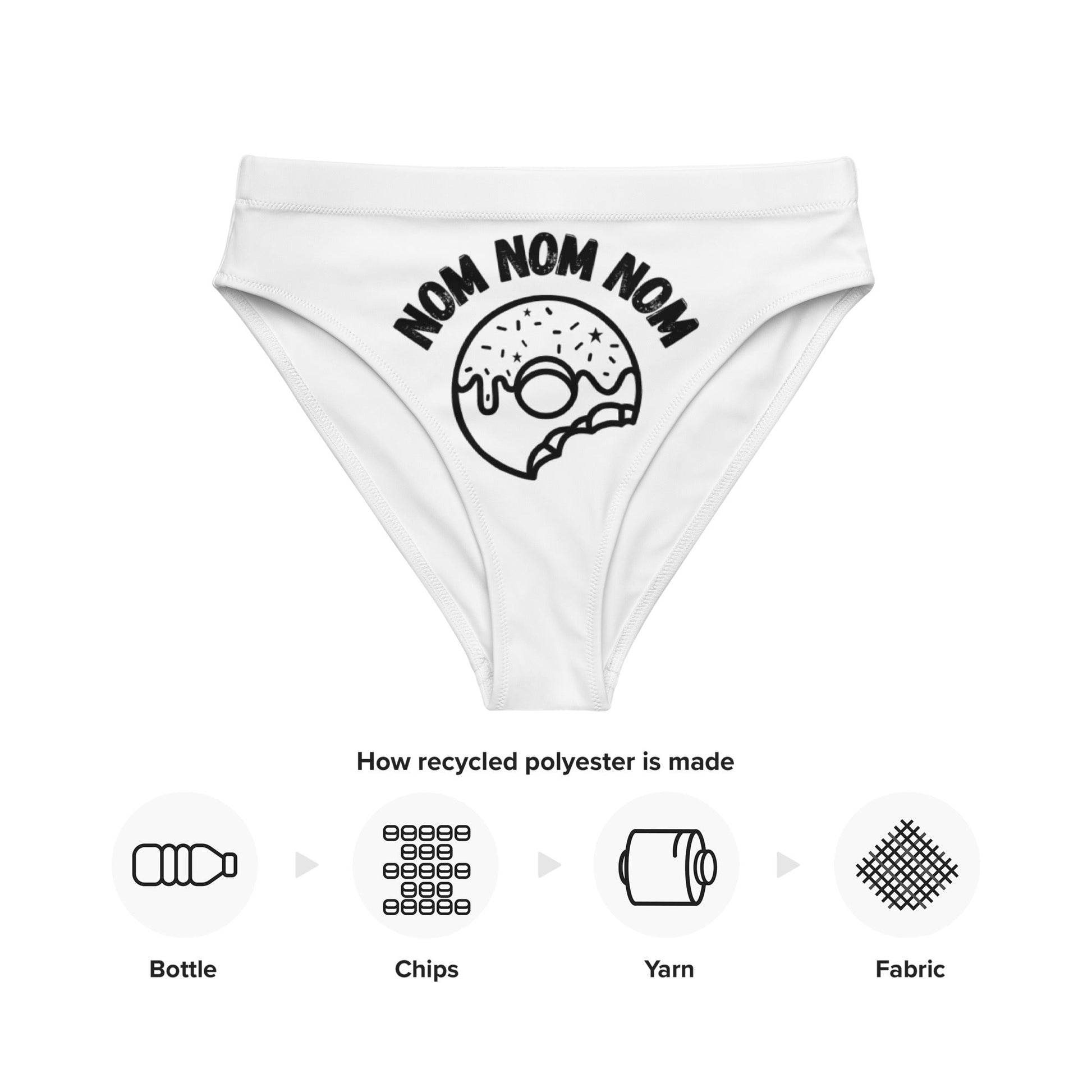 Nom Nom Nom high - waisted bikini bottom - Huff n Puff Designs