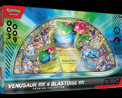 Pokemon Trading Card Game: Venusaur ex and Blastoise ex Premium Collection