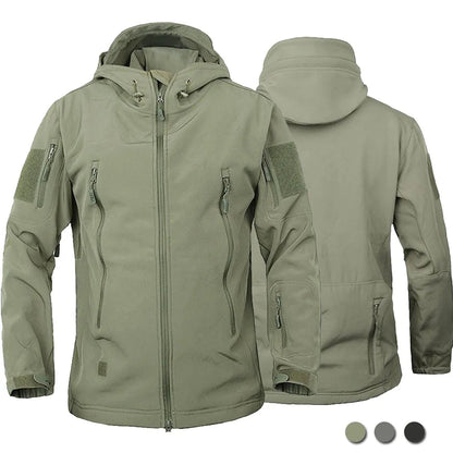 Shark Skin Soft Shell Tactical Waterproof Windbreaker - Huff n Puff Designs