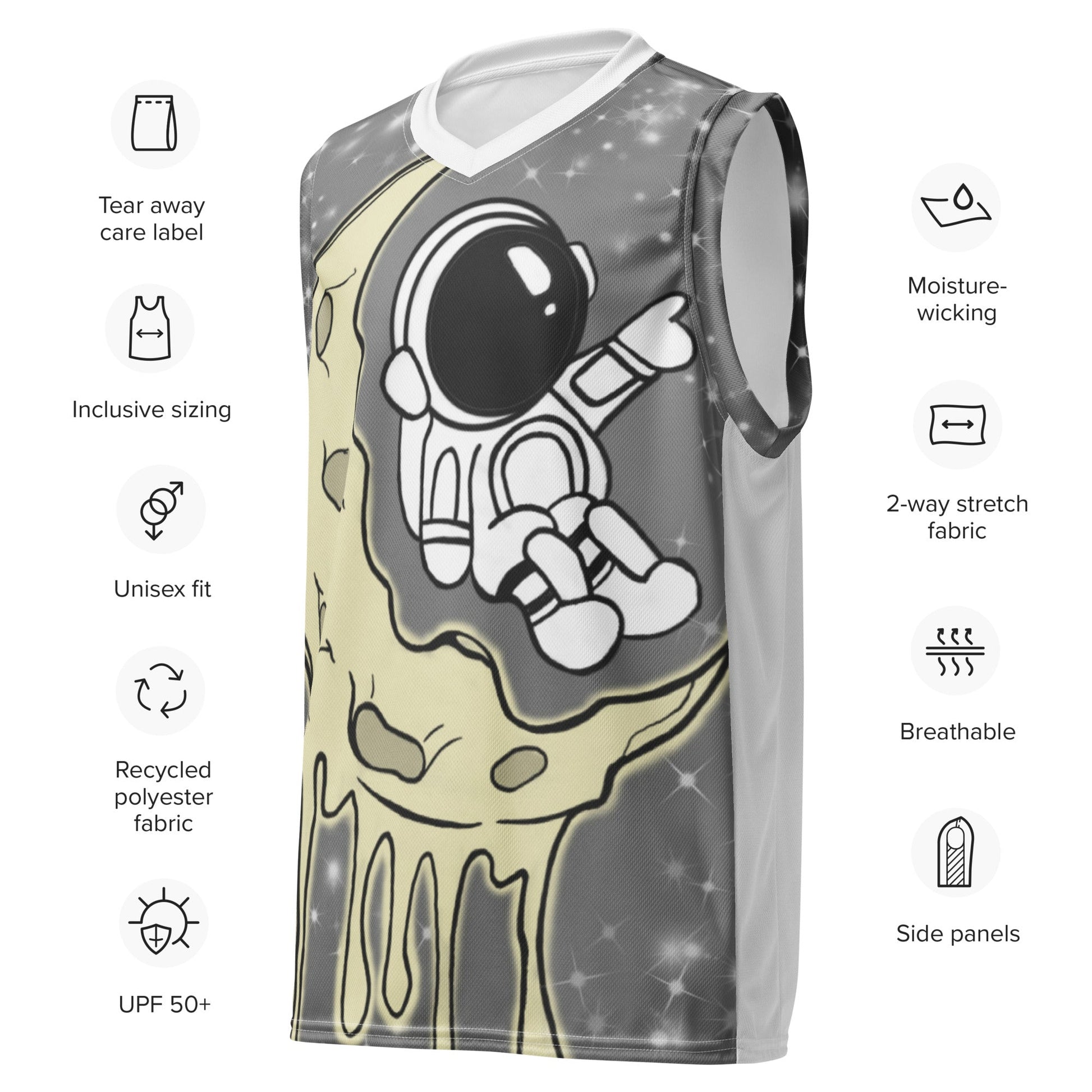 Sleeveless Astronaut Moon T - Huff n Puff Designs